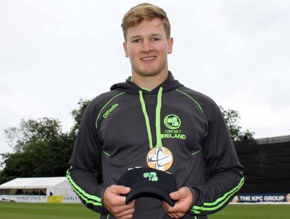 Barry McCarthy with his first cap back in 2016 (CricketEurope)