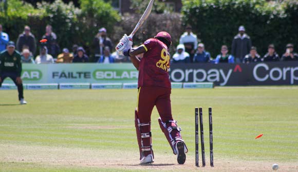 Carty is finally dismissed for 170 (CricketEurope)