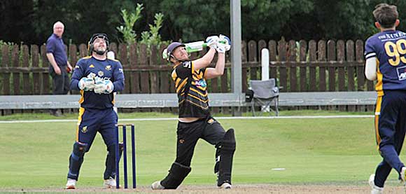 Boultwood hits out and it's yet another catch for long on (CricketEurope)