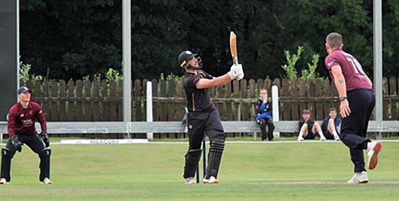 This one is launched into the gardens of the adjacent houses (CricketEurope)