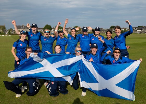 Scotland celebrate their victory