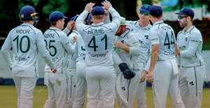 Ireland celebrate a 63-run win. (Zimbabwe Cricket)