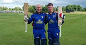 David Cooke and Marcus Poskitt scored hundreds in a stand of 210