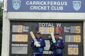 Carrickfergus centurions Iain Parkhill and CJ van der Walt