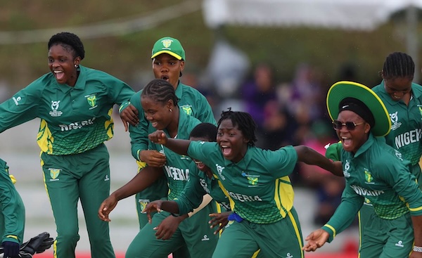 Nigeria celebrate their victory