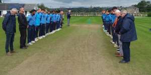 A minute's silence was held for Hugh McDermott.
