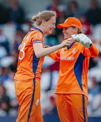 A rare moment of celebration for the Netherlands