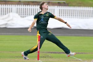 Adam Leckey bowling for Randwick Petersham